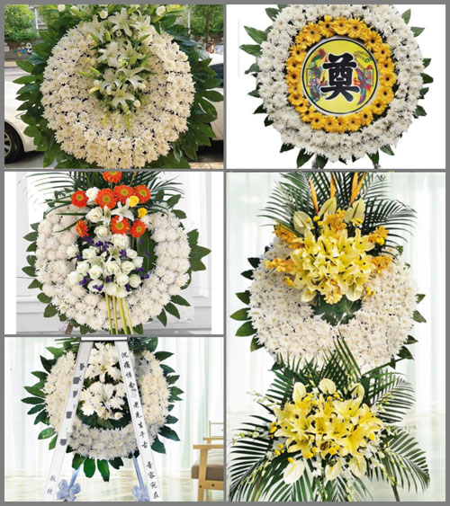 安徽六安市金寨县梅山镇银湾村花圈速递